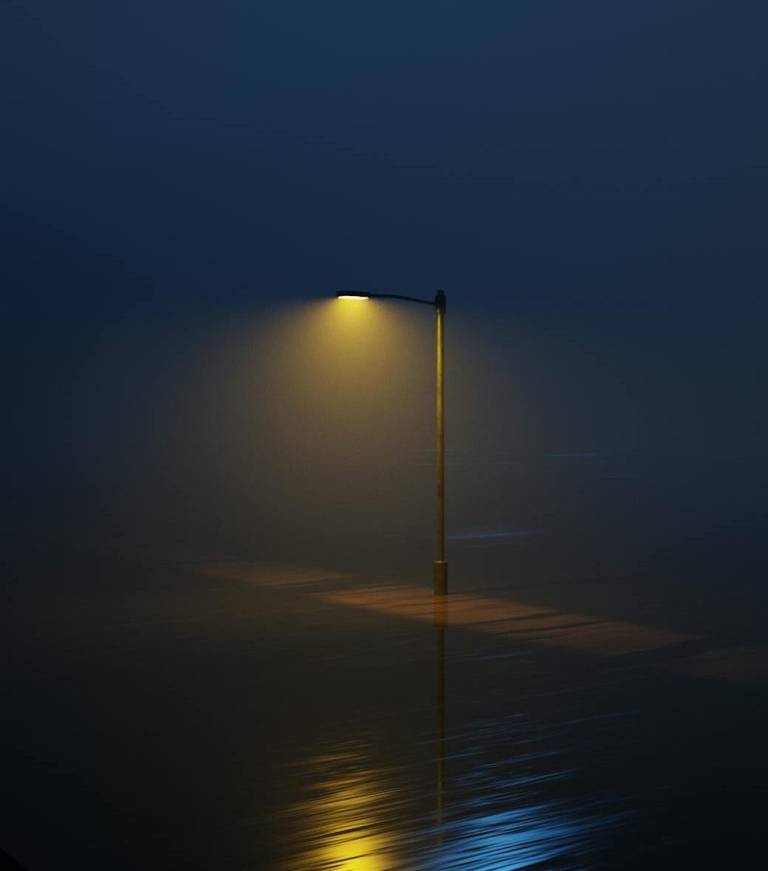 landscape night dark travel